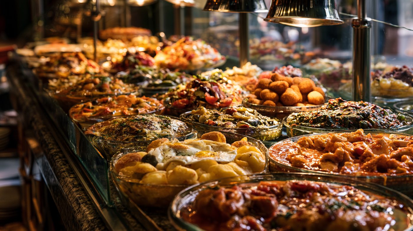 Buffet de platos caseros del día